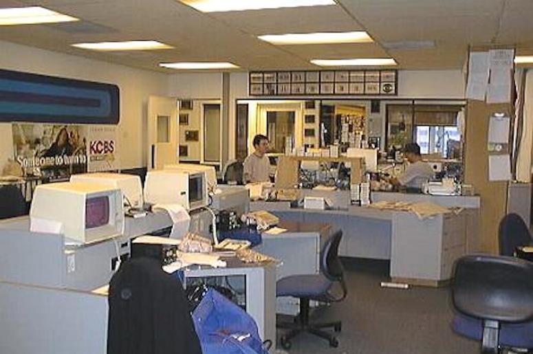 KCBS Radio newsroom Embarcadero Center 1996 KCBS Radio newsroom Embarcadero Center 1996
