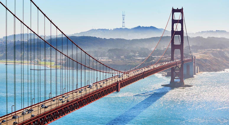 Golden Gate Bridge - San Francisco Skyline Golden Gate Bridge - San Francisco Skyline