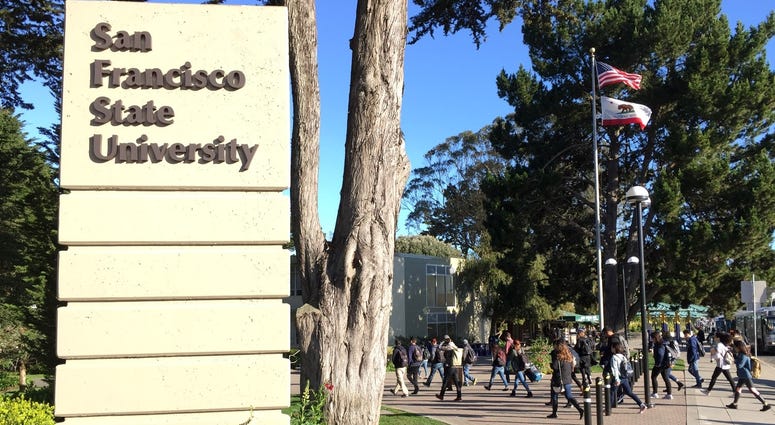 SFSU campus sign SFSU campus sign