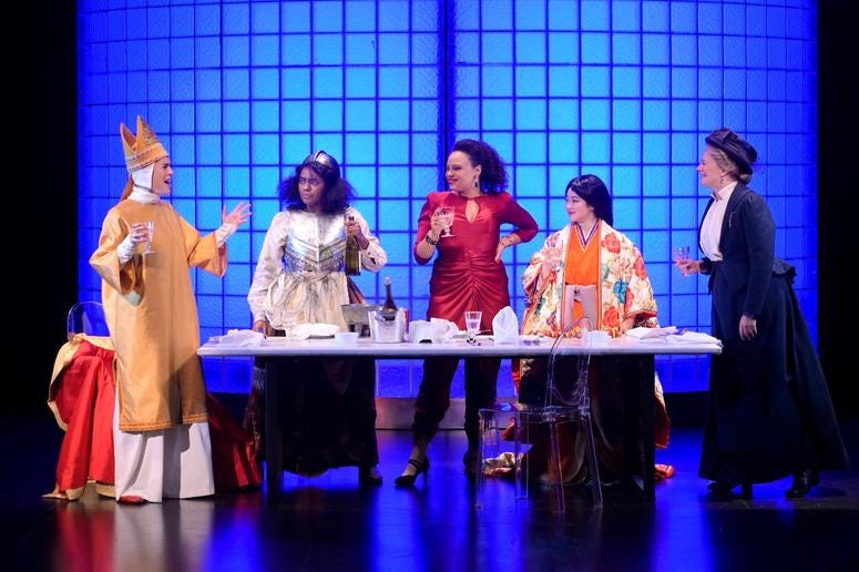 A performance of "Top Girls" by the American Conservatory Theater in San Francisco. A performance of "Top Girls" by the American Conservatory Theater in San Francisco.
