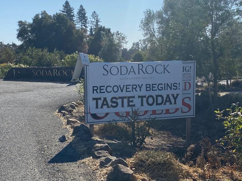 Despite suffering major damage in the Kincade fire, the Soda Rock Winery remains opens for business in Sonoma County. Despite suffering major damage in the Kincade fire, the Soda Rock Winery remains opens for business in Sonoma County.