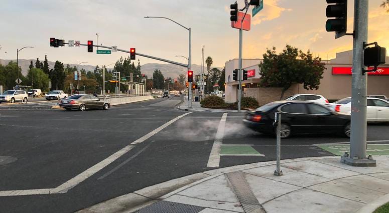 The intersection of Alum Rock Avenue at Jackson in San Jose where a fatal hit-and-run accident occurred late Tuesday night. The intersection of Alum Rock Avenue at Jackson in San Jose where a fatal hit-and-run accident occurred late Tuesday night.
