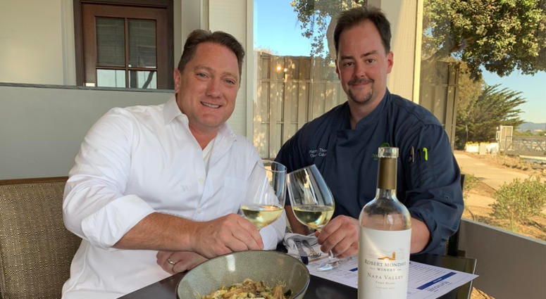 Chef Matthew Thomas and Liam Chef Matthew Thomas and Liam (Photo credit: Foodie Chap/Liam Mayclem)