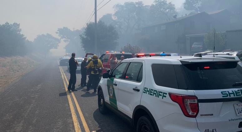 Evacuations were ordered due a fire near Highway 37 in Marin County on Sept. 10, 2019. Evacuations were ordered due a fire near Highway 37 in Marin County on Sept. 10, 2019.