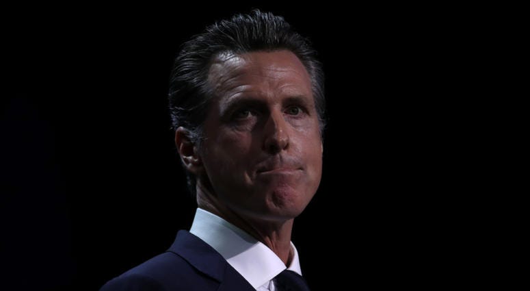 California Gov. Gavin Newsom speaks during the California Democrats 2019 State Convention at the Moscone Center on June 01, 2019 in San Francisco. California Gov. Gavin Newsom speaks during the California Democrats 2019 State Convention at the Moscone Center on June 01, 2019 in San Francisco.