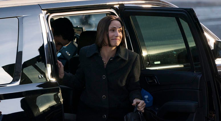 Fiona Hill, the former top Russia expert on the National Security Council, arrives to testify in the House's impeachment inquiry on Nov. 21, 2019. Fiona Hill, the former top Russia expert on the National Security Council, arrives to testify in the House's impeachment inquiry on Nov. 21, 2019.