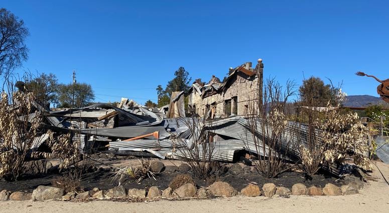The historic Soda Rock Winery plans to rebuild after suffering serious damage in the October 2019 Kincade fire in Sonoma County. The historic Soda Rock Winery plans to rebuild after suffering serious damage in the October 2019 Kincade fire in Sonoma County.