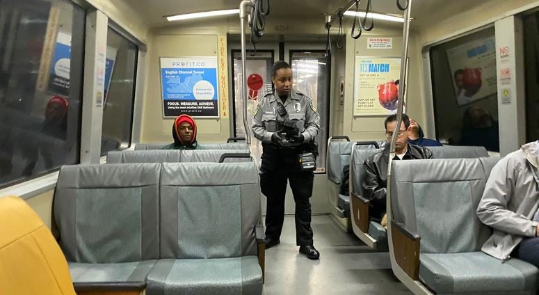 BART fare inspector in San Francisco BART fare inspector in San Francisco