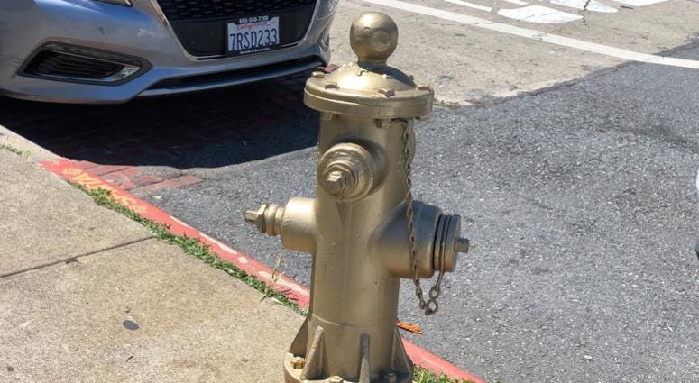 The fire hydrant, known as "The Little Giant," in the Mission is one of three in San Francisco that will have plaques installed to commemorate their usefulness in stopping the 1906 fire in San Francisco. The fire hydrant, known as "The Little Giant," in the Mission is one of three in San Francisco that will have plaques installed to commemorate their usefulness in stopping the 1906 fire in San Francisco.