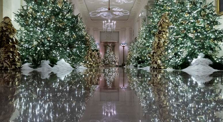 Patriotism Is The Theme Of Christmas At White House Kcbs Theme Of Christmas At The White House