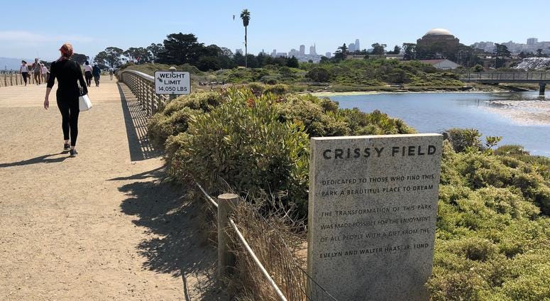 Mason Street at San Francisco's Crissy Field closes for six months to allow for new marshland Mason Street at San Francisco's Crissy Field closes for six months to allow for new marshland