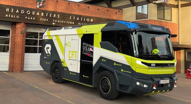 Menlo Park Fire Protection District debuts worlds first all-electric fire engine Menlo Park Fire Protection District debuts worlds first all-electric fire engine