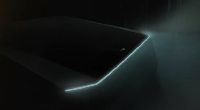 Teaser image for Tesla's upcoming Cybertruck pickup Teaser image for Tesla's upcoming Cybertruck pickup
