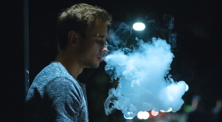 Vape smoker at night Vape smoker at night