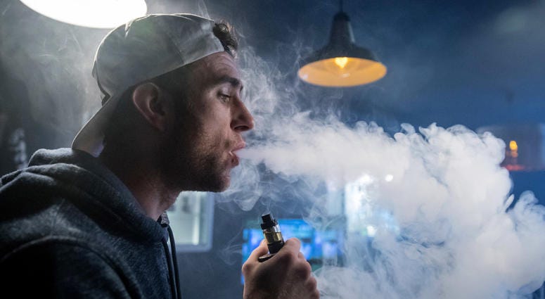 E-cigarette vapor E-cigarette vapor