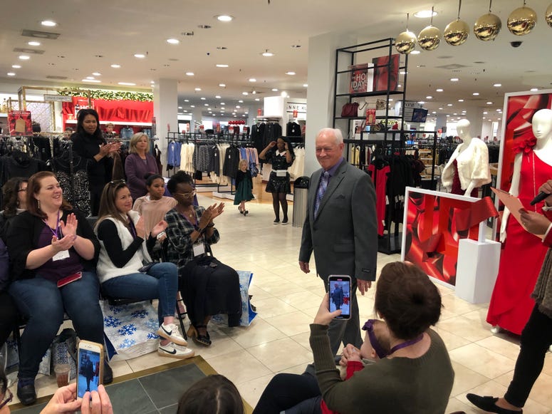 Jim Vorhees participates in a charity fashion show in Pleasanton, CA for the Alzheimer's Association Jim and Denys Vorhees raise money for Alzheimer's research after a surprising diagnosis in their family