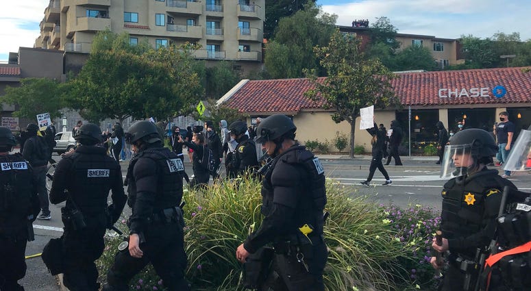 George Floyd protests continue in Walnut Creek on May 31, 2020, just hours before enacted curfew George Floyd protests continue in Walnut Creek on May 31, 2020, just hours before enacted curfew