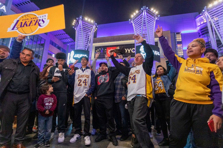 Fans Gather for Kobe Bryant Memorial