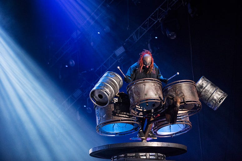 Shawn Crahan from Slipknot performs at 2015 Rock in Rio on September 25, 2015 in Rio de Janeiro, Brazil Shawn Crahan from Slipknot performs at 2015 Rock in Rio on September 25, 2015 in Rio de Janeiro, Brazil