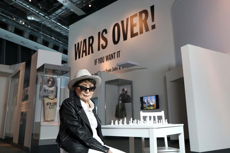 Yoko Ono at the Double Fantasy Yoko Ono at the Double Fantasy