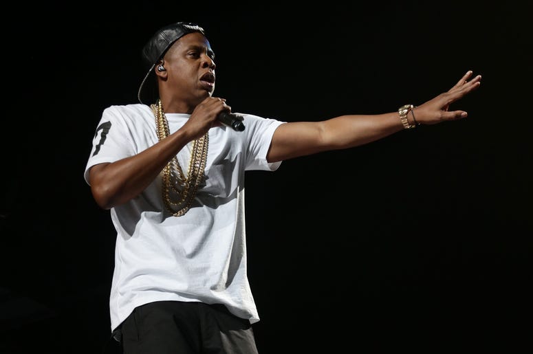 Rapper Jay-Z on stage