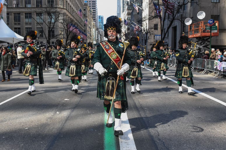 Marchers in New York's St. Patrick's Day parade