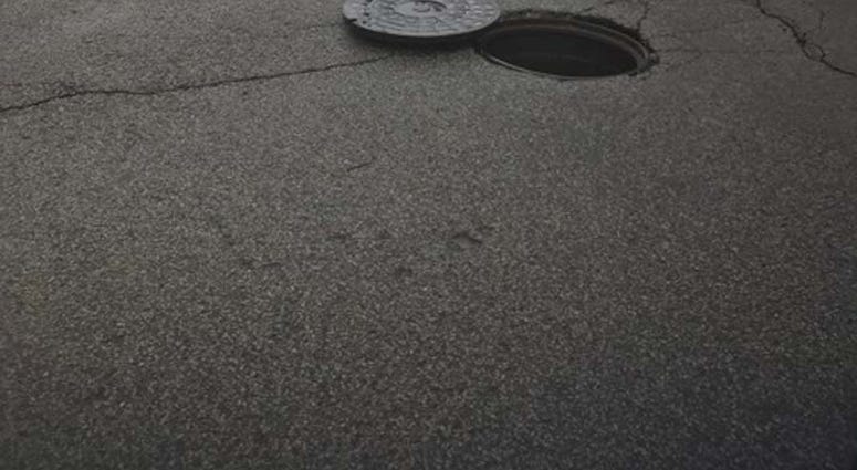 Heavy Rains Cause Sinkhole To Open Along McKnight Road Heavy Rains Cause Sinkhole To Open Along McKnight Road