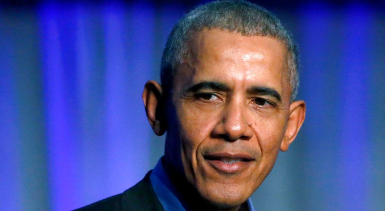 file photo, former President Barack Obama speaks in Chicago. Obama is stepping into the midterm battle. Ahead of his first campaign events of the midterm elections, Obama is set to speak Friday as he accepts an ethics in government award in Illinois. DO NOT USE