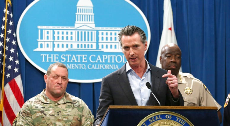 California Gov. Gavin Newsom, discusses his decision to withdraw several hundred National Guard troops from the nation's southern border and changing their mission California Gov. Gavin Newsom, discusses his decision to withdraw several hundred National Guard troops from the nation's southern border and changing their mission