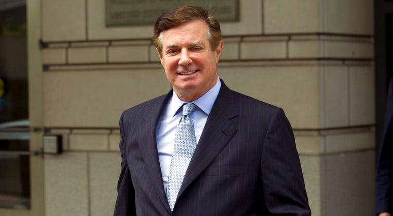 n this May 23, 2018, file photo, Paul Manafort, President Donald Trump's former campaign chairman, leaves the Federal District Court after a hearing in Washington. AP DO NOT USE