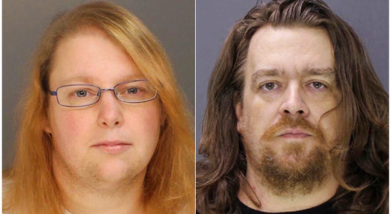 This combination of file photos provided on Sunday, Jan. 8, 2017, by the Bucks County District Attorney shows Sara Packer, left, and Jacob Sullivan. AP DO NOT USE