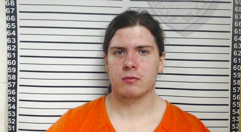 This booking image released by the Louisiana Office of State Fire Marshal shows Holden Matthews, 21, who was arrested Thursday, April 11, 2019, in connection with suspicious fires at three historic black churches in southern Louisiana. AP DO NOT USE