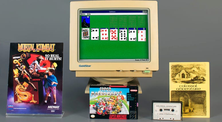 In this April 10, 2019 photo provided by the Strong Museum in Rochester, N.Y., the video games inducted into the museum's World Video Game Hall of Fame on Thursday, May 2 are shown. AP DO NOT USE