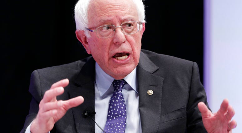 In this April 24, 2019, file photo, Democratic presidential candidate Sen. Bernie Sanders, I-Vt., answers questions during a presidential forum held by She The People on the Texas State University campus in Houston. AP DO NOT USE
