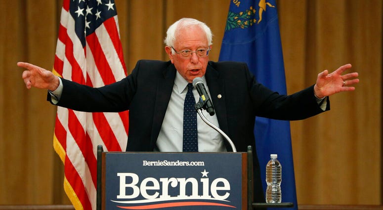 Democratic presidential candidate Sen. Bernie Sanders, I-Vt., speaks at a campaign event Thursday, May 30, 2019, in Henderson, Nev. Democratic presidential candidate Sen. Bernie Sanders, I-Vt., speaks at a campaign event Thursday, May 30, 2019, in Henderson, Nev.