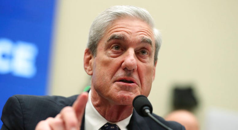 Former special counsel Robert Mueller testifies before the House Intelligence Committee hearing on his report on Russian election interference, on Capitol Hill, in Washington, Wednesday, July 24, 2019. AP DO NOT USE