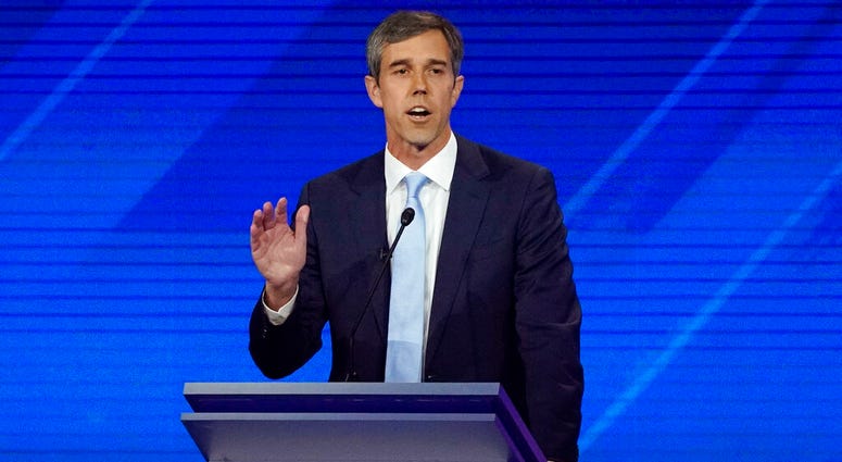 Democratic presidential candidate former Texas Rep. Beto O'Rourke answers a question Thursday, Sept. 12, 2019, during a Democratic presidential primary debate hosted by ABC at Texas Southern University in Houston.