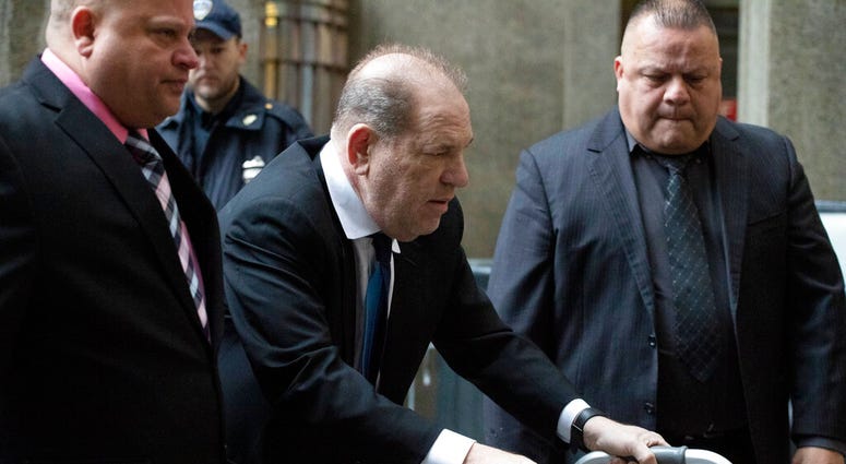 Harvey Weinstein, center, arrives for a court hearing, Wednesday, Dec. 11, 2019 in New York. Harvey Weinstein, center, arrives for a court hearing, Wednesday, Dec. 11, 2019 in New York.