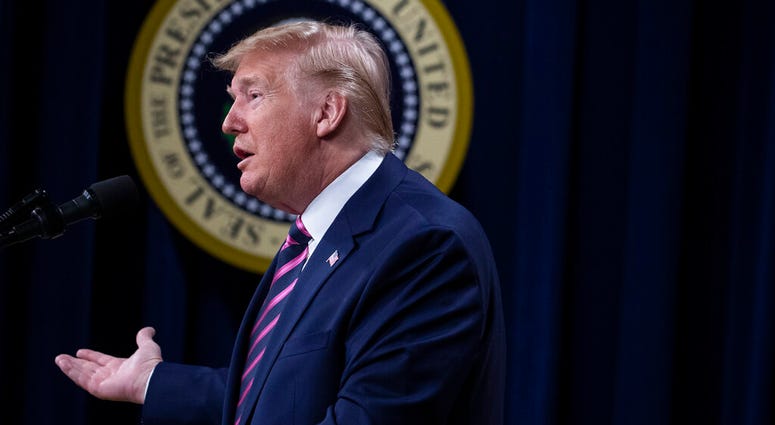 President Donald Trump speaks during the White House Summit on Child Care and Paid Leave in the South Court Auditorium on the White House complex, Thursday, Dec. 12, 2019, in Washington. President Donald Trump speaks during the White House Summit on Child Care and Paid Leave in the South Court Auditorium on the White House complex, Thursday, Dec. 12, 2019, in Washington.
