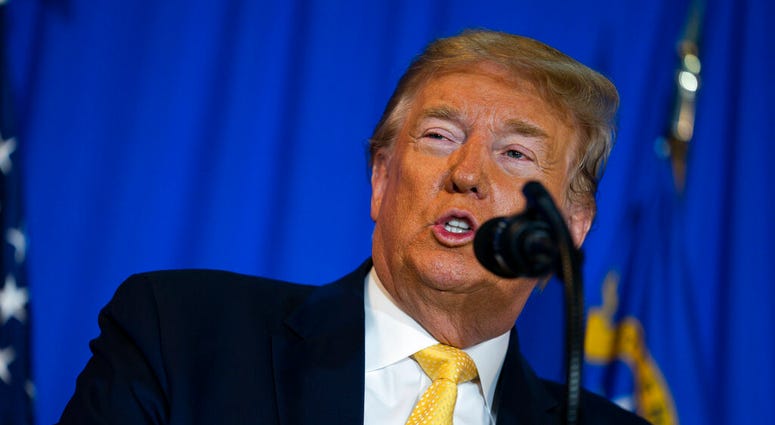 President Donald Trump delivers the commencement address at the "Hope for Prisoners" graduation ceremony, Thursday, Feb. 20, 2020, in Las Vegas.