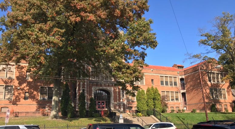 Outside of Colfax K-8 School in Squirrel Hill