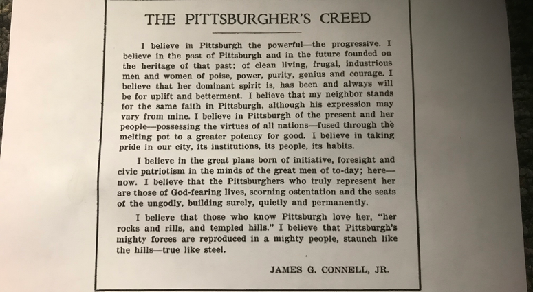 Pittsburgher's Creed