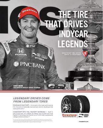 Firestone Congratulates PNC Bank Chip Ganassi Racing's Scott Dixon On His 5th IndyCar Championship Firestone Scott Dixon Wins IndyCar Championship Ad