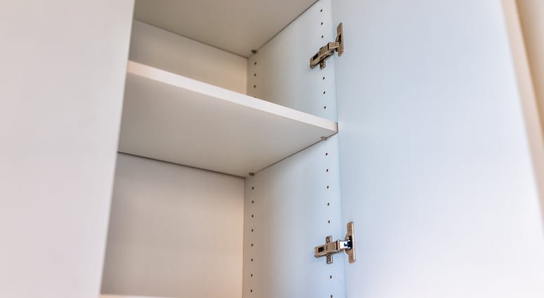 Empty food pantry