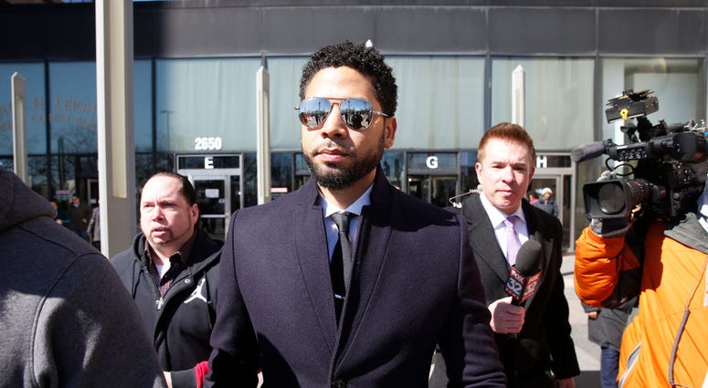 Jussie Smollett leaving the courtroom Jussie Smollett