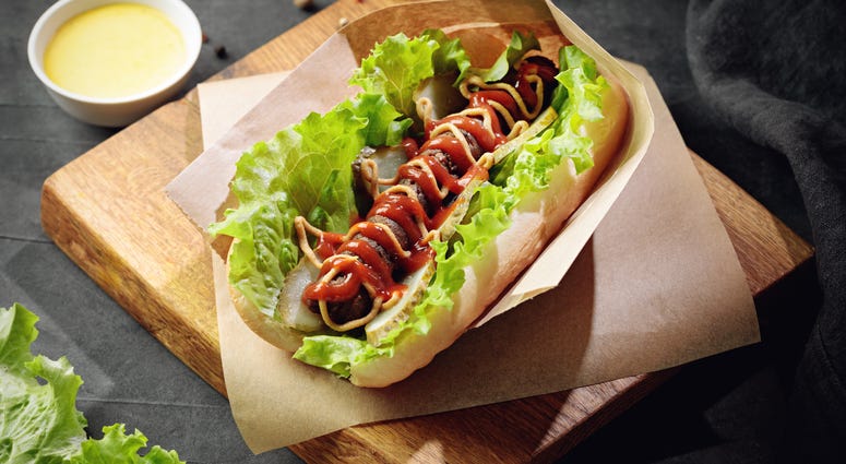 Veggie hot dog