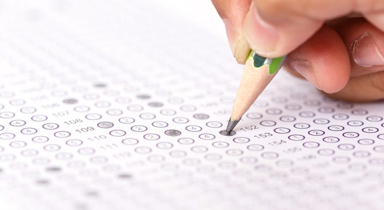 Taking a test