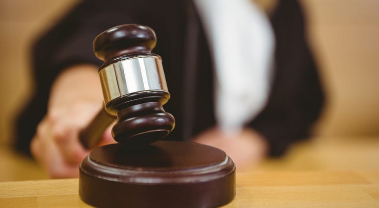 Judge holding a gavel