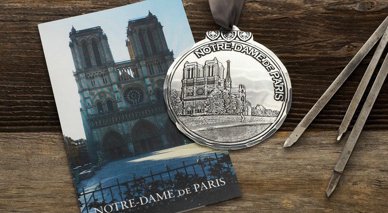 Notre Dame Ornament from Wendell August Forge