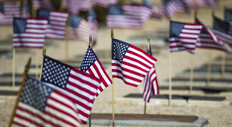 cemetery flags